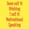 Some Call It Bitching I Call It Motivational Speaking