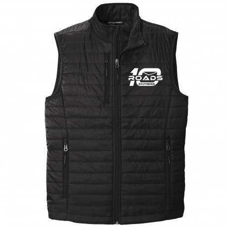 10 Roads Embroidered Puffer Vest