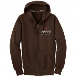 F282 Embroidered Inspire Family Fellowship Zip-Up Sweatshirt