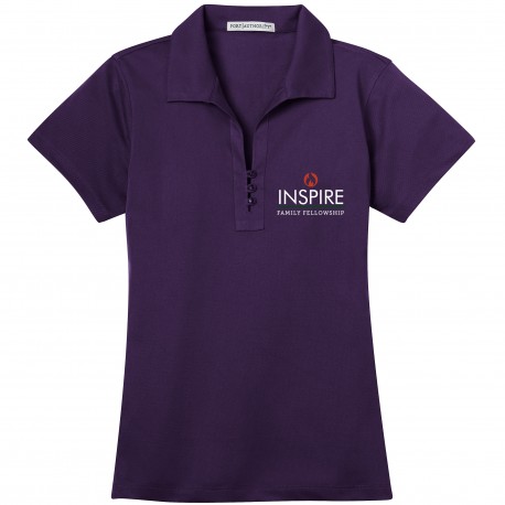 L527 Ladies Embroidered Inspire Family Fellowship Polo