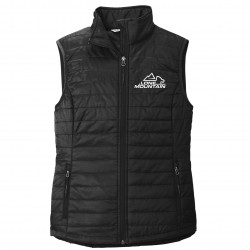 Lone Mountain Embroidered Ladies Puffer Vest