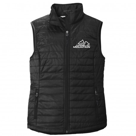 Lone Mountain Embroidered Ladies Puffer Vest