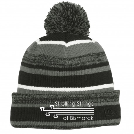Strolling Strings Embroidered Beanie