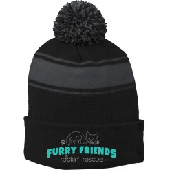 STC28 Embroidered Furry Friends 2 color beanie
