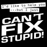 I'd Like To Help You But I Just Can't Fix Stupid