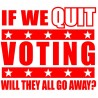 If We Quit Voting Will They All Go Away?