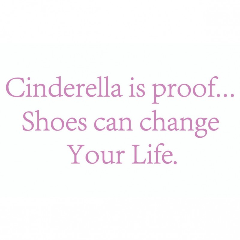 Cinderella “One Shoe Can Change Your Life” Inspired Sign – Dual Color, Made In USA