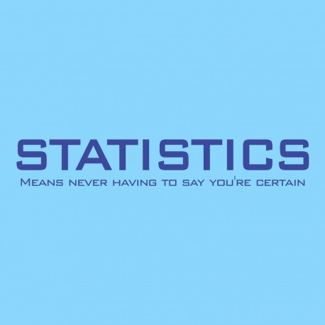 Statistics Means Never Having To Say You're Certain