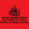 Never underestimate the power of stupid people in large groups